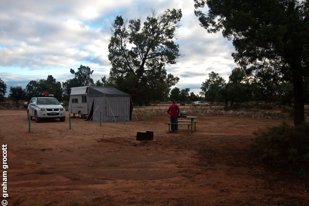 me cooking tea at the camping ground