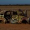 Old car on the side of the road