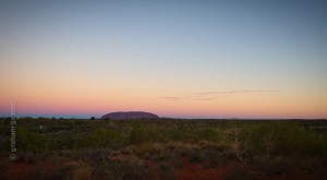 sunset taken from the lookout in the caravan park